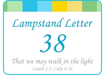LAMPSTAND LETTER 38